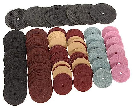 Veemoon 222 Teiliges Set Trennscheiben Kettensägen Schleif Und Polierscheiben Polierpads Schleif Und Schärfset Bohrbürste Holzbearbeitungsbohrer Kabelloses Rotationswerkzeug