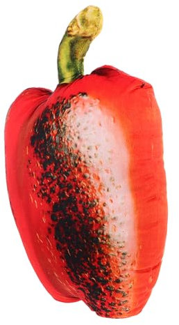 Toddmomy Rotes Paprikakissen Aus Plüsch Essens-plüschtiere Für Zuhause Lustige Kissen in Lebensmittelform Gefüllte Kissen Als Dekoration Weicher Plüsch Für Komfort Rot Paprika-Form