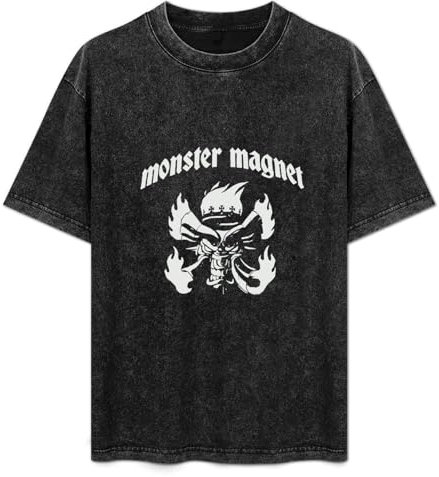 Monster Magnet Bullgod Dates Men T-Shirt Graphic Mens Cotton Casual Black Tee Shirt L