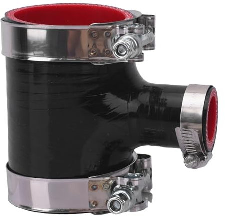 Manguito Turbo Manguera de Silicona de 3 vías con Abrazaderas para Adaptador de válvula de Descarga, Repuesto de 4 Capas, Kit de intercooler Manguera de intercooler(63x25mm)