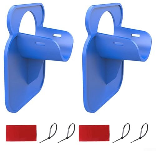 Staffe di supporto per tubi in ABS per piscina, confezione da 2 per tubi da 38 mm, perfette per sistemi idrici esterni (2 pezzi, blu)