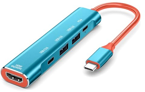 RREAKA Switch2 TV Dock Station for Nintendo Switch2/Switch/Switch OLED, Portable Dock Replacement with 4K 60Hz HDMI Adapter/Type C Port/USB Port for Official Nintendo Switch