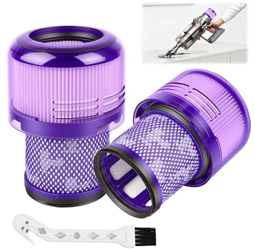 2 Stück Ersatzfilter für Staubsauger V11 V15 Serie, inklusive Modelle V14 SV17 SV22,Filters DY970013-02,Effiziente Staubfilterung und leichte Reinigung für optimale Saugleistung