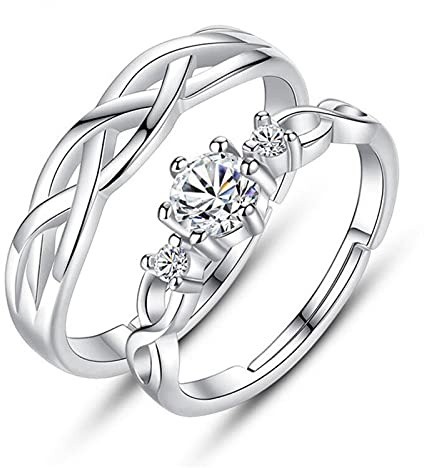Paarringe aus 925er-Sterlingsilber, verdrehtes Kreuz, Verlobungs- und Eheringe für Damen und Herren, Schmuck