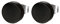 JewelryWe Schmuck Herren Damen Ohrstecker, Edelstahl Holz Runde Ohrringe Piercing, Schwarz, 10mm