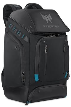 Acer Predator Accessories - Gaming utility backpack (suitable for all 15.6 and 17.3 notebooks, many additional compartments, stable, comfortable padding) Black
