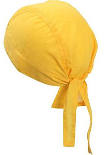 noTrash2003 Design Bandana Cap Mütze Kopftuch für Sport und Freizeit (Gelb)