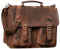 STILORD 'Kronos' Aktentasche Leder Herren Lehrertasche Leder-Tasche Büro Business groß Arbeitstasche Umhängetasche Vintage Echtleder aufsteckbar, Farbe:sepia - braun