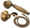 Pomme de Douche avec Tuyau et Support, Pomme de Douche Vintage en Bronze, 1.5M Flexible Tuyau de Douche, Économie d'eau, Haute Pression, Installation Facile