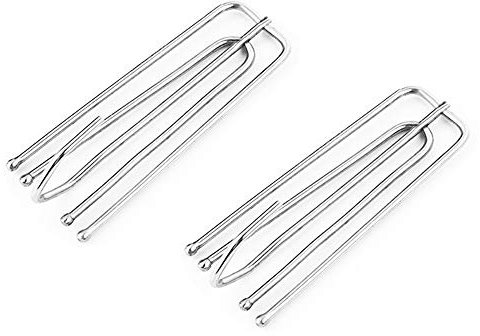 30 Pcs Stainless Steel Curtain Hooks Pinch Pleat Curtain Hook Heavy Duty Metal Curtain Deep Prong Hooks