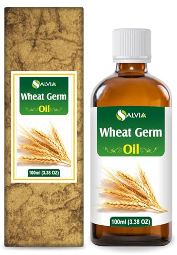 Salvia Wheat Germ Oil 100 ml (3.38 fl oz) – Cold Pressed High Vitamin E Carrier Oil for Skin Nourishing Formulations, Anti-Aging Blends & DIY Skincare