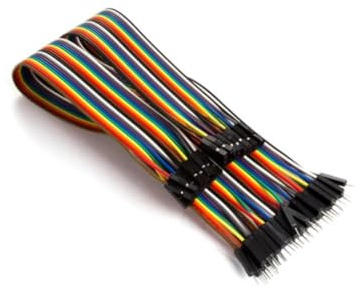 Whadda JUMPER-KABEL (40 x DRAHTBRÜCKEN-STECKER, 40 x DRAHTBRÜCKEN-BUCHSE) 15 cm