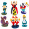Ksopsdey CYSJ Mini Figures, Alice in Wonderland Mini Figures Set, 3D Standing Character Birthday Cake Decoration Cake Topper fo Christmas, Birthday Gift & Home, Adult Car, Decoration 6 Pack Pieces