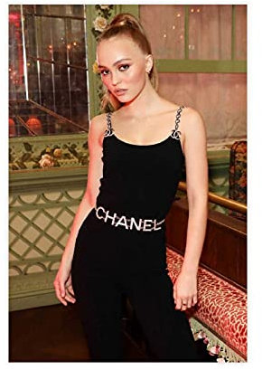 Schauspieler Lily Rose Depp 41 Leinwand-Poster, Wandkunst, Deko, Bild, Gemälde für Wohnzimmer, Schlafzimmer, Dekoration, 40 x 60 cm, ohne Rahmen: