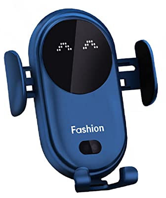 LYEAA Chargeur de voiture sans fil, capteur infrarouge universel, support de téléphone portable, 10 W, charge rapide intelligente, fixation automatique, support de téléphone de voiture
