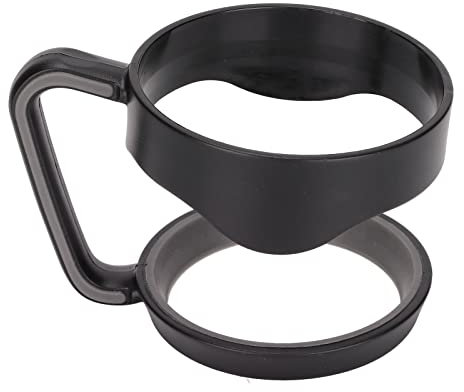 Restokki Portavasos con asa de Viaje, portavasos Antideslizante de 2 círculos, Absorbente de Sudor Estable para Coche Icemaster Snowman(Negro)
