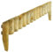 PaMeer 1M Wooden Garden Fence Log Roll Border Edging Decorative Fences for Lawn Edging Garden Edging Picket Fence Edging Small Fence Borders Pack of 4 (Natural)