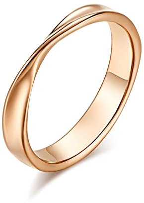 Hoisy Anello Uomo Lotr, Anello Mignolo Oro Rosa Anello Mobius Oro Rosa Misura 12 Moda Accessori Regalo Gioielli Per Uomo Donna Amante