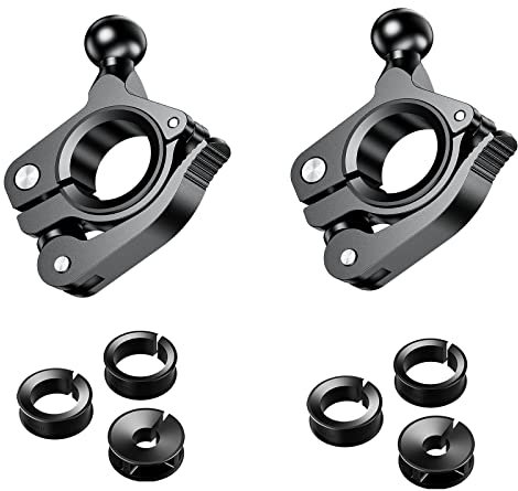 Kugelhalterung aus Aluminiumlegierung, 17 mm, mit TPU-Kugel für Schienen, Durchmesser 1,3 cm, 2,2 cm, 2,5 cm, 3,2 cm, werkzeuglose Installation, kompatibel mit RAM-Halterungen und 1,7 cm