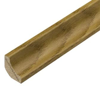 eXtreme Laminate Scotia Beading - 1.2m x 5 Lengths Floor Edging Strip - Durable, Long-Lasting, and Versatile Floor Beading, Natural Varnished Oak