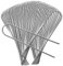 AGAKY 50 Picchetti Telo Pacciamatura, Picchetti Giardino in Acciaio Inossidabile Zincato, Antiruggine Picchetti a Forma di U per Erba Sintetica, Recinzione, Tubi Irrigazione, Reti, 150x30 mm, Ø 3 mm