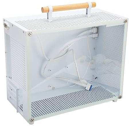 MATX PC Case, Mini Portable MATX Gaming Computer Case Chassis with Front IO USB 3.0 Type C Port, Transparent Desktop PC Main Case for I9 13900 RTX4090