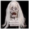 Guador Halloween Scary Mask Halloween Maske Latex Vollmaske Horror Cosplay Masken Weißes Haar Weiblicher Geist Horror Maske Cosplay Kostüm Maske Halloween-Maske Decorations Maske