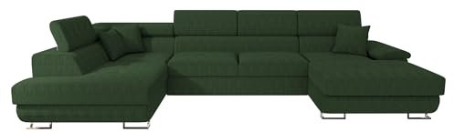 Mirjan24 Ecksofa Cotere Bis Cord, Eckcouch, Sofa mit Schlaffunktion und Bettkasten, U-Form Couch Farbauswahl Wohnlandschaft vom Hersteller (Poso 14, Seite: Links)