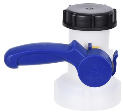 PATIKIL 75mm IBC Tote Tank Adapter DN50 Plastic 1000L IBC Tote Adapter Butterfly Valve Switch IBC Tank Water Container for IBC Water Tank Garden Irrigation