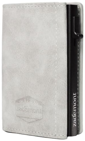 zademont Geldbörse Herren mit Münzfach | Portmonee | Slim Wallet mit Kartenetui | Geldbeutel zum Verschenken | Elegante Brieftasche (Mit Münzfach, Grey)