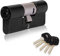 XFORT Colossus Matt Black 3 Star Kitemarked Euro Cylinder Lock 35EX/35 (70mm), British Standard TS007 Anti-Snap Barrel Lock, uPVC Door Lock.