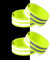 EOUIAV 4 Stück Reflective Safety Bracelet Armband Tape, Reflektorbänder Grün, Universal Doppel Reflektorbänder, Reflective Armband Verstellbares, für Kinder & Erwachsene