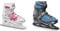Roces Kinder Jokey Ice 2.0 Girl Verstellbarer Schlittschuh, white-fuchsia, 30-33 EU & Kinder Jokey Ice 2.0 Verstellbarer Schlittschuh, Black/Astro Blue, 26-29