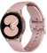 Amzpas für Samsung Galaxy Watch 4 Armband 40mm 44mm,Galaxy Watch 4 Classic Armband 42mm 46mm,20mm Neues Silikon Sport Ersatzarmbänder für Samsung Galaxy Watch 4 Damen Herren (Roségold)