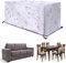 Abdeckung für Gartenmöbel - 220x170x100cm(LxWxH) Outdoor Gartentisch Abdeckung Gartenmöbel Winterfest Oxford Gewe UV-Bestän Plane für Gartent Gartentische Abdeckplane Terrassenmöbel Schutzhülle