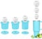 Ice Cube Tray with Lid for Stanley Cup, 3 PCS Silicone Ice Cube Moulds, Reusable Ice Trays for Freezer, Ice Drink, Juice, Whiskey, Cocktail 30Oz, 40Oz (Blue, 30OZ)