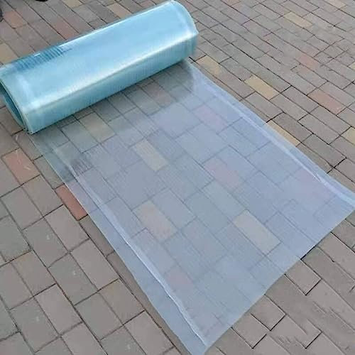 LRYELWA Polycarbonat Platte 1mm Transparent Dachplatte Glasfaserplatte,Stegplatte Ersatz Verkleidungspaneele für Außenbereich,Gewächshaus Garten Carports Überdachung,Regenfeste (0,5m x 1m)