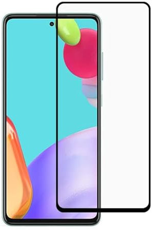 DEALY Protection Écran Verre Trempé pour Contours Noirs Samsung Galaxy A53/A52s/A52 5G/4G