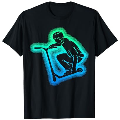 Stunt Scooter Roller Tretroller Kinder Jungen T-Shirt