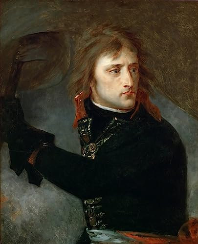 WACTWJNA Berühmtes Gemälde Leinwanddrucke Wandkunst Leinwand Kunst GemäLde Napoleon Bonaparte an der Pont Darcole von Antoine Jean Gros Leinwand Wandkunst für Wohnkultur 60x90cm