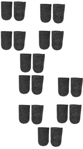 OSALADI 20stücke Atmungsaktive Fingerhüllen Für Gaming-controller Und Touchscreen Fingercover Für Mobiles Spielen Flexibel Und Rutschfest Schwarz