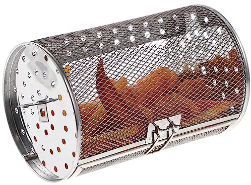 MOLUCKFU 3 Pz Forniture Per La Cottura Cesto Di Pesce Girarrosto Teglia Quadrata Griglia Della Friggitrice Ad Aria Friggitrice Ad Aria Rotante Pentola Per Cottura a Vapore Di Verdure Gabbia