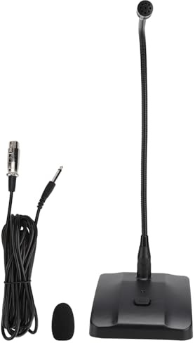 Mtlavishness Paging-Mikrofon 23. 0×14. 0×11. 0 Desktop Wired Konferenz Schwanenhals Mikrofon Herz Form Richtwirkung Kapazitive Mikrofon XLR Desktop Mikrofon