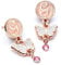 Wicked Glinda Drop Butterfly Earrings Rose Gold Colour