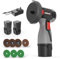 NANWEI Mini Angle Grinder Rechargeable 16.8v Compact Angle Grinder Wheel Outer Diameter 75mm 0-18000 RPM Panel Size Light Weight 2.0 AH Battery Metal Cutting Grinding