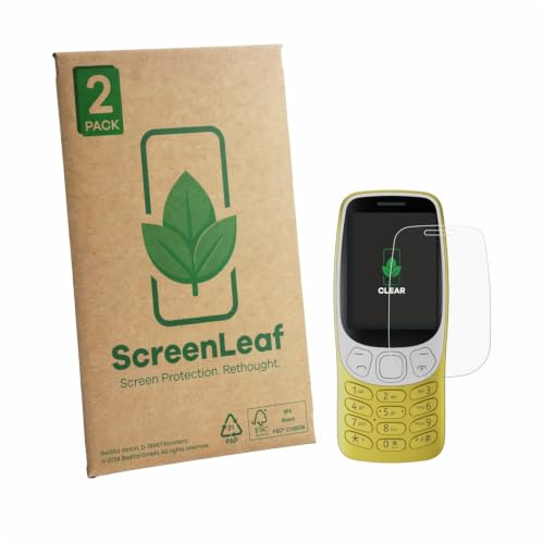ScreenLeaf Schutzfolie für Nokia 3210 | 2 Stück Transparenter Displayschutz Made in Germany Klare Displayschutz-Folie Kratzfest