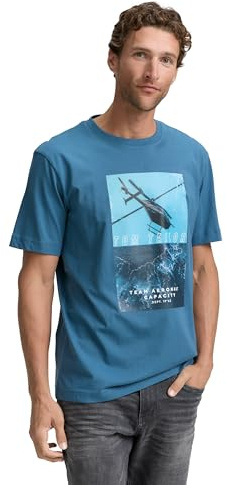 Tom Tailor Herren 1047809 T-Shirt mit Fotoprint