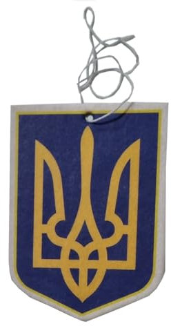 Ukraine Autoduft 3 Stück Fahne Wappen Auto Pkw - 3T