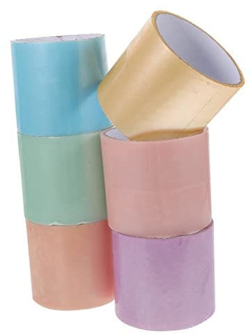 SHINEOFI 6rollen Klebriges Ball-rollband Bastelband Farbige Klebebänder Für Junge Mädchen Ballbänder Aus Hochwertigem Kunststoff Klebebandspielzeug Für Stressbewältigung Und