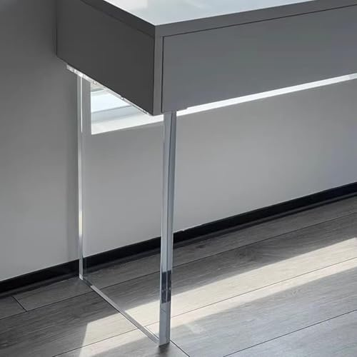 YVYKFZD Acryl-Möbelbeine, DIY-Schweb Tischbeine, transparente Acryl Möbelfüße, Ersatz-Esstischgestell Tischgestell, for Wohnzimmer, Bar, Couchtische(1 Pcs,40x71cm/15.7x27.9)